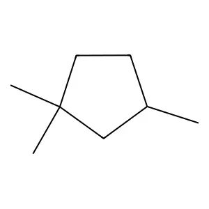 1,1,3-TRIMETHYLCYCLOPENTANE structure