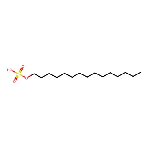 Pentadecyl sulfuric acid structure
