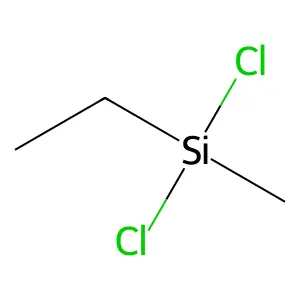 Ethylmethyldichlorosilane structure