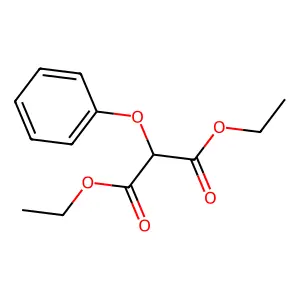 1,3-diethyl 2-phenoxypropanedioate structure