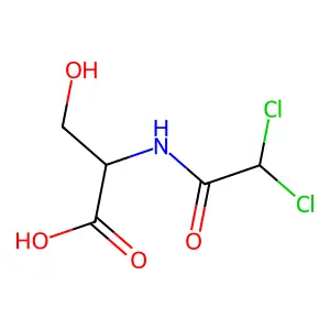 N-Dichloroacetyl-DL-serine structure