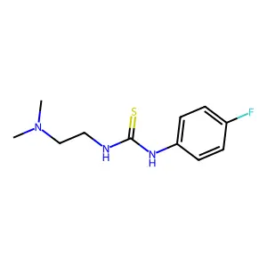 1-[2-(dimethylamino)ethyl]-3-(4-fluorophenyl)thiourea structure