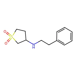 1,1-dioxo-N-(2-phenylethyl)thiolan-3-amine structure