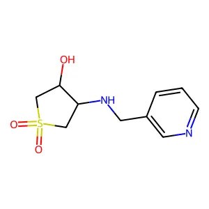 1,1-dioxo-4-(pyridin-3-ylmethylamino)thiolan-3-ol structure