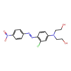 Ethanol, 2,2'-[[3-chloro-4-[(4-nitrophenyl)azo]phenyl]imino]bis- structure