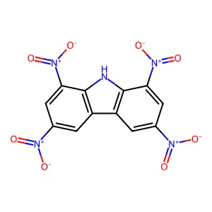1,3,6,8-Tetranitrocarbazole structure