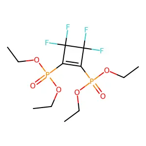 1,2-bis(diethoxyphosphoryl)-3,3,4,4-tetrafluorocyclobutene structure