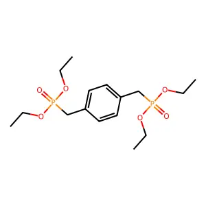 p-Bis(diethylphosphono)xylene structure
