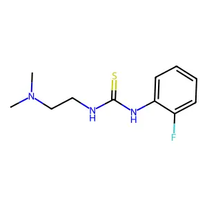 1-[2-(dimethylamino)ethyl]-3-(2-fluorophenyl)thiourea structure