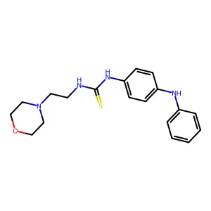 1-[2-(morpholin-4-yl)ethyl]-3-[4-(phenylamino)phenyl]thiourea structure