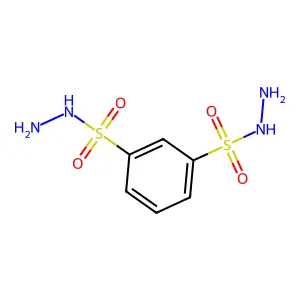 1,3-Benzenedisulfonic acid, dihydrazide structure