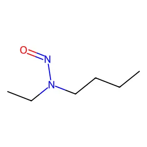 N-butyl-N-ethylnitrous amide structure