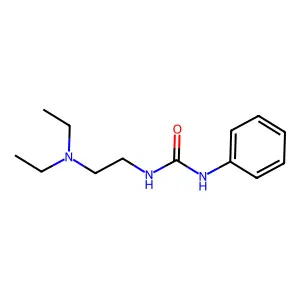 1-[2-(diethylamino)ethyl]-3-phenylurea structure