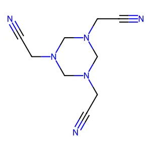 Methyleneaminoacetonitrile trimer structure