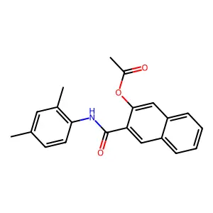 [3-[(2,4-dimethylphenyl)carbamoyl]naphthalen-2-yl] acetate structure