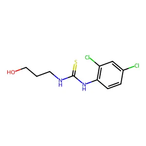 1-(2,4-dichlorophenyl)-3-(3-hydroxypropyl)thiourea structure