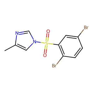 1-(2,5-dibromobenzenesulfonyl)-4-methyl-1H-imidazole structure