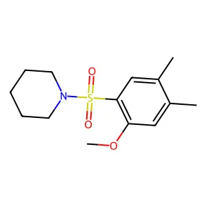 1-(2-methoxy-4,5-dimethylphenyl)sulfonylpiperidine structure
