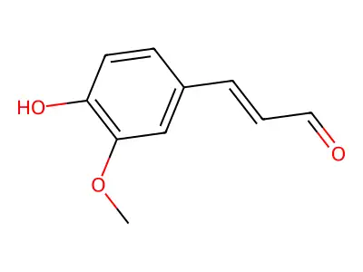 Coniferaldehyde structure