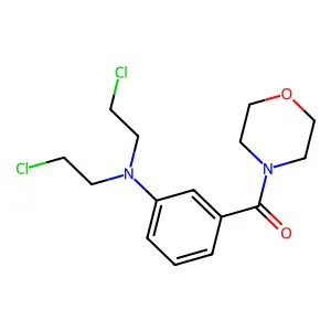KETONE, m-(BIS(2-CHLOROETHYL)AMINO)PHENYL MORPHOLINO structure