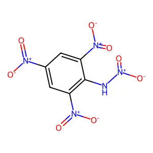 2,4,6-Trinitrophenyl nitramine structure