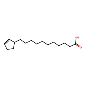 11-[(1R)-cyclopent-2-en-1-yl]undecanoic acid structure