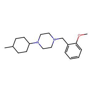 1-(2-methoxybenzyl)-4-(4-methylcyclohexyl)piperazine structure