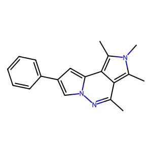 1,2,3,4-tetramethyl-8-phenyl-2H-dipyrrolo[1,2-b:3',4'-d]pyridazine structure
