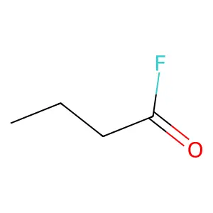 Butanoyl fluoride structure