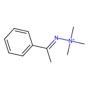 Hydrazinium, 1,1,1-trimethyl-2-(1-phenylethylidene)- structure
