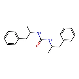 1,3-bis[(2S)-1-phenylpropan-2-yl]urea structure