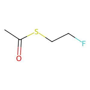 S-(2-fluoroethyl) ethanethioate structure