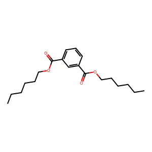 1,3-Benzenedicarboxylic acid, dihexyl ester structure