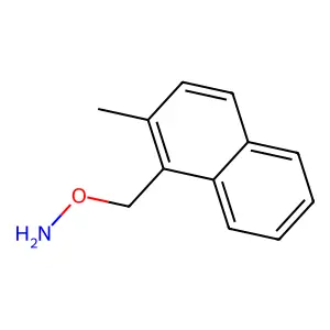O-[(2-methylnaphthalen-1-yl)methyl]hydroxylamine structure