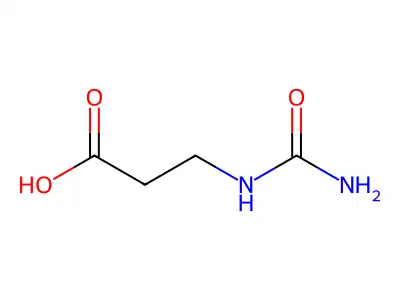 3-Ureidopropionic acid structure