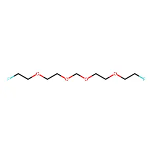1-(2-fluoroethoxy)-2-[2-(2-fluoroethoxy)ethoxymethoxy]ethane structure