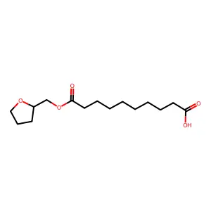10-oxo-10-(oxolan-2-ylmethoxy)decanoic acid structure