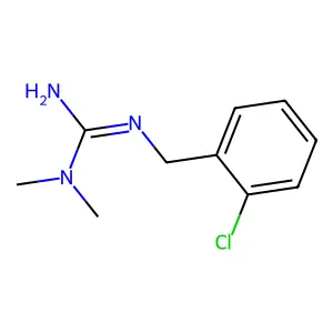 N''-[(2-Chlorophenyl)methyl]-N,N-dimethylguanidine structure