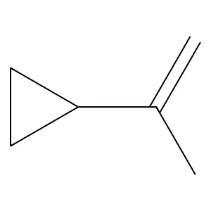 Isopropenylcyclopropane structure