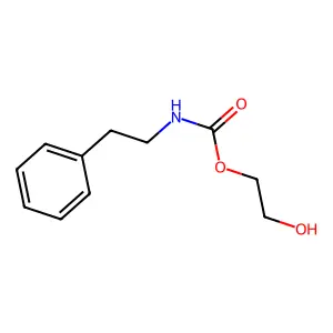 Phenethylcarbamic acid, 2-hydroxyethyl ester structure