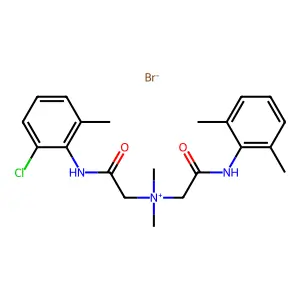 Ammonium, (((6-chloro-o-tolyl)carbamoyl)methyl)dimethyl((2,6-xylylcarbamoyl)methyl)-, bromide structure