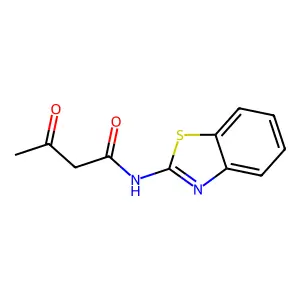 N-(1,3-benzothiazol-2-yl)-3-oxobutanamide structure