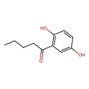 1-(2,5-dihydroxyphenyl)pentan-1-one structure