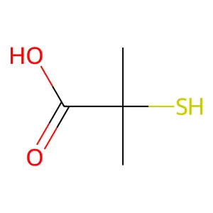 2-Mercaptoisobutyric acid structure