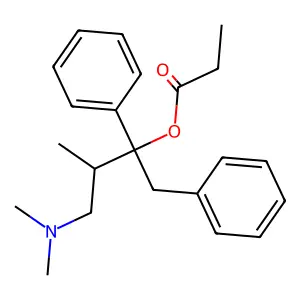 Dextropropoxyphene structure