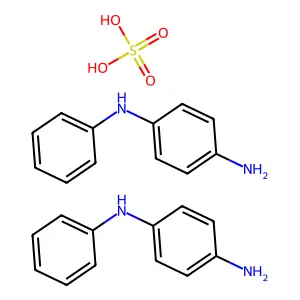 bis(4-N-phenylbenzene-1,4-diamine)sulfuric acid structure
