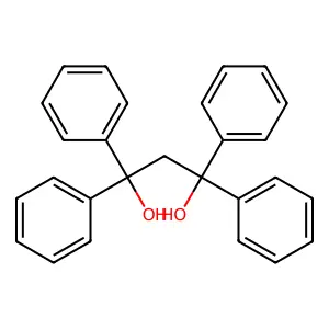 1,1,3,3-tetraphenylpropane-1,3-diol structure