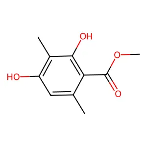 methyl 2,4-dihydroxy-3,6-dimethylbenzoate structure