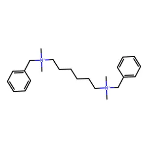 benzyl-[6-[benzyl(dimethyl)azaniumyl]hexyl]-dimethylazanium structure