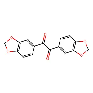 1,2-bis(1,3-benzodioxol-5-yl)ethane-1,2-dione structure
